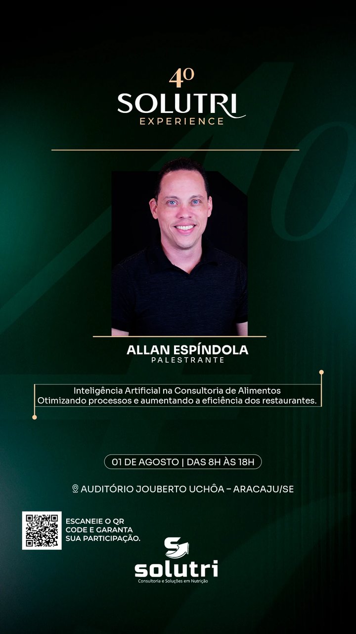Allan Espíndola — Inteligência Artificial na Consultoria de Alimentos