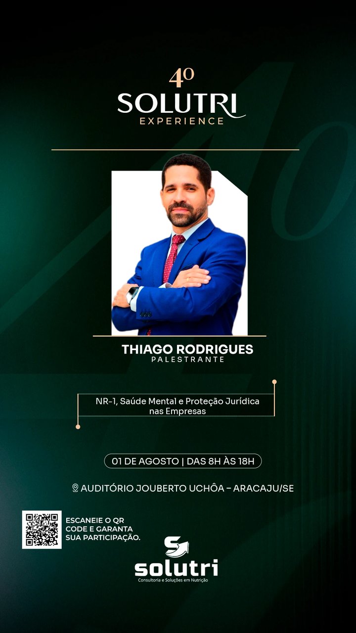 Thiago Rodrigues — NR-1, Saúde Mental e Proteção Jurídica nas Empresas